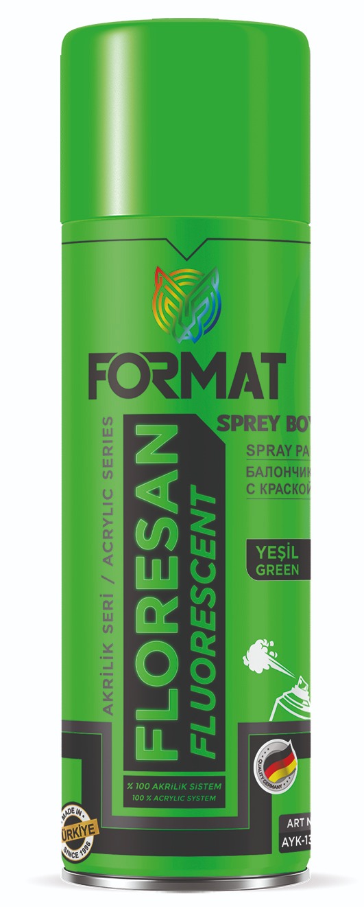 AKRİLİK FLORESAN YEŞİL SPREY BOYA